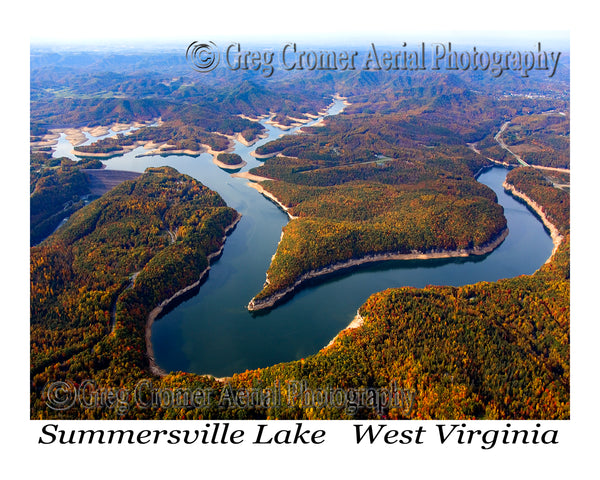 Aerial Photo of Summersville Lake, West Virginia