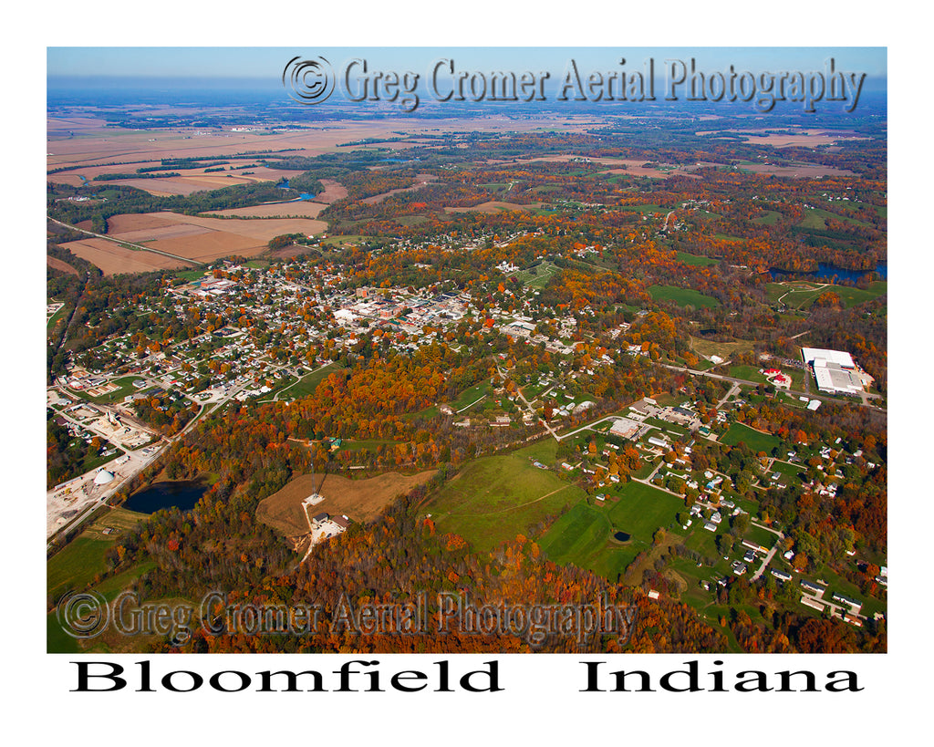 Aerial Photo of Bloomfield, Indiana