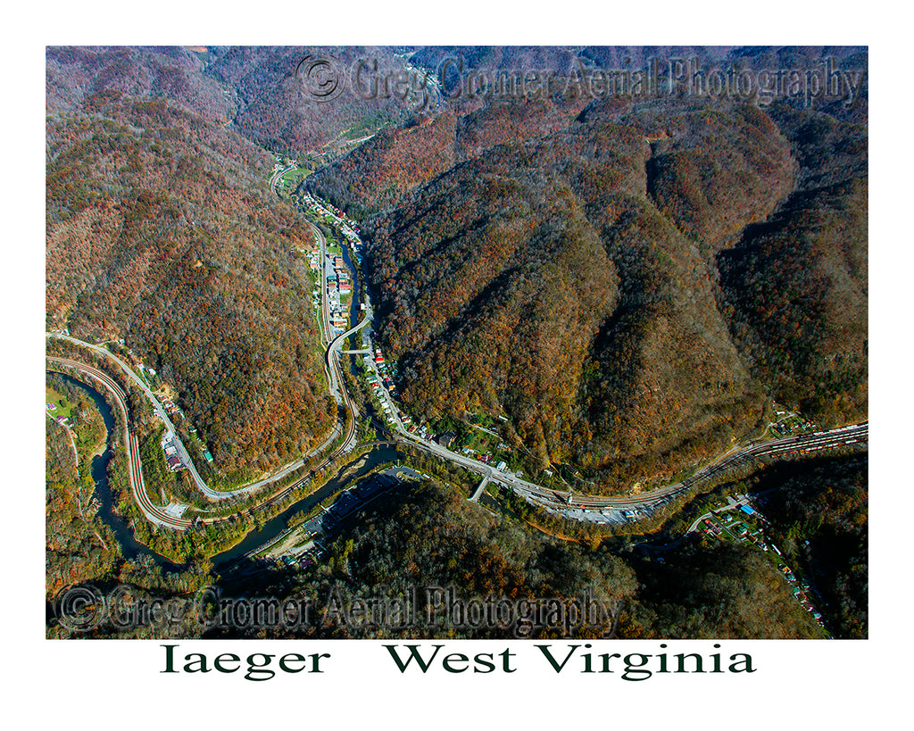 Aerial Photo of Iaeger, West Virginia