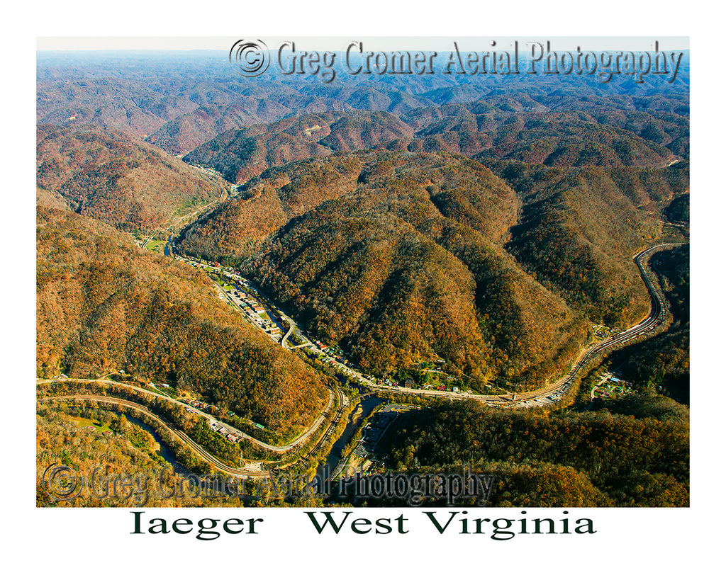 Aerial Photo of Iaeger, West Virginia