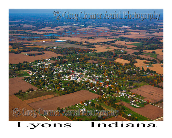 Aerial Photo of Lyons, Indiana