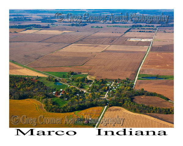 Aerial Photo of Marco, Indiana