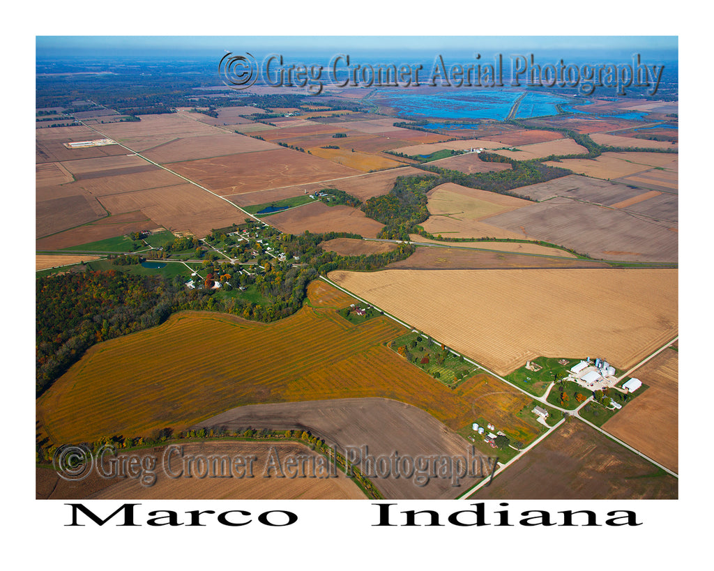 Aerial Photo of Marco, Indiana