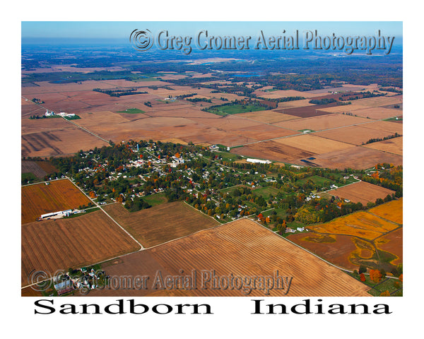 Aerial Photo of Sandborn, Indiana