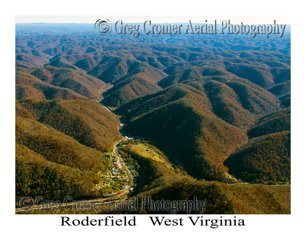 Aerial Photo of Roderfield, West Virginia