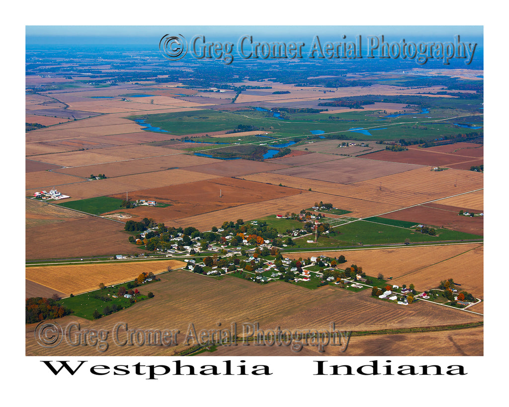 Aerial Photo of Westphalia, Indiana