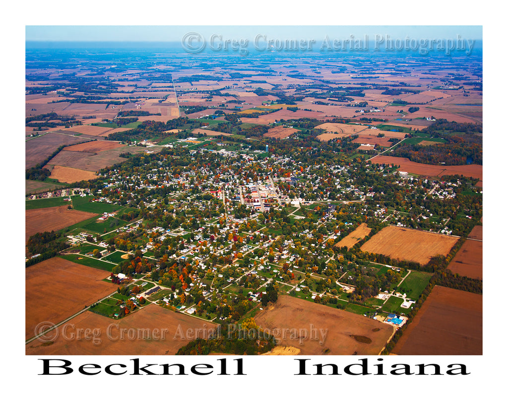 Aerial Photo of Becknell, Indiana