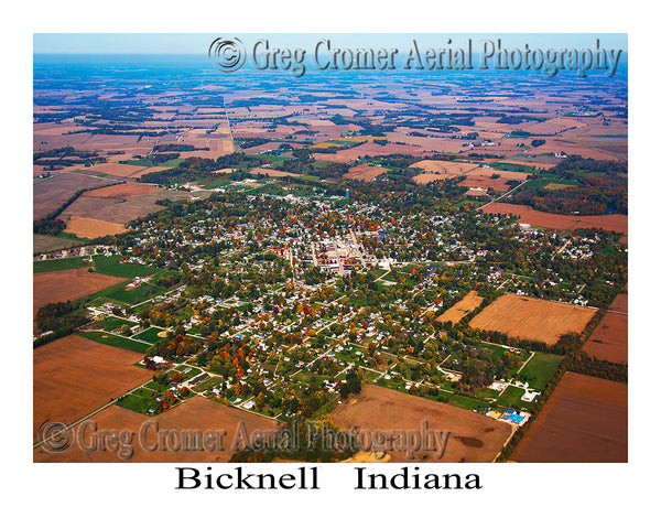 Aerial Photo of Bicknell, Indiana