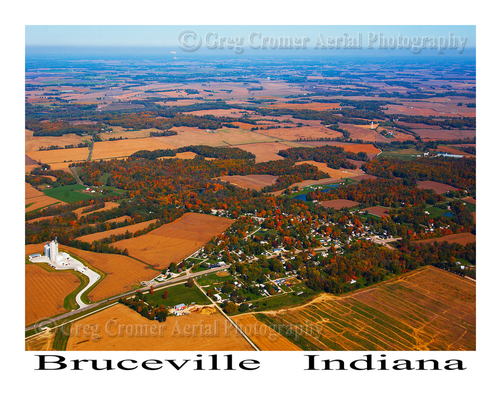 Aerial Photo of Bruceville, Indiana
