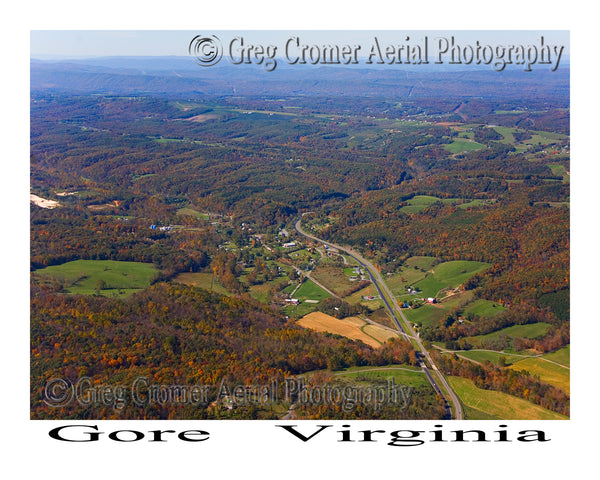 Aerial Photo of Gore, Virginia