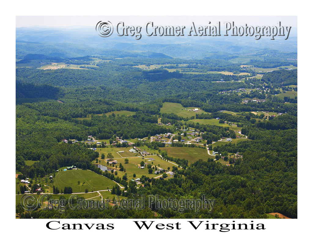 Aerial Photo of Canvas, West Virginia