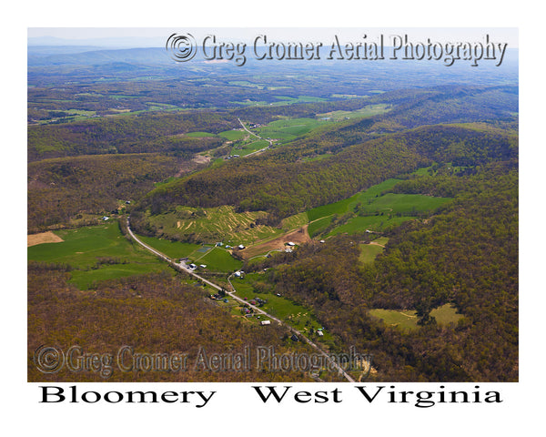 Aerial Photo of Bloomery, West Virginia