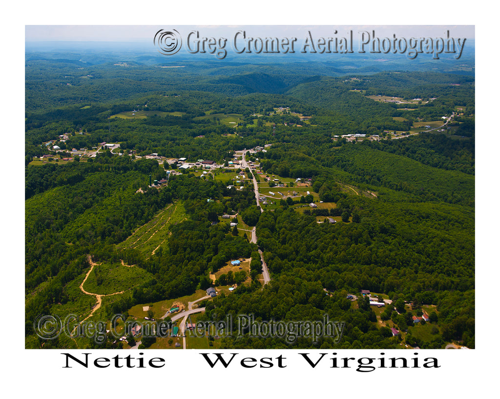 Aerial Photo of Nettie, West Virginia