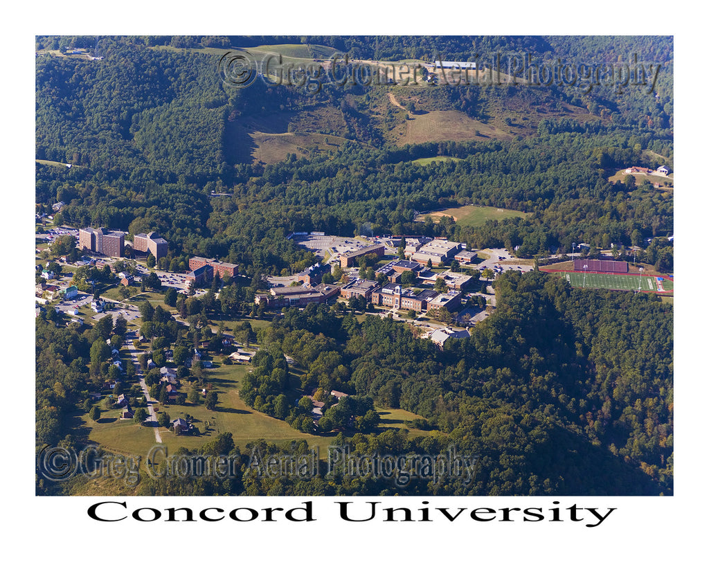Aerial Photo of Concord University - Athens, West Virginia