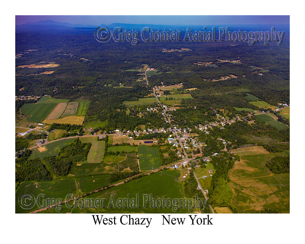 Aerial Photo of West Chazy, New York