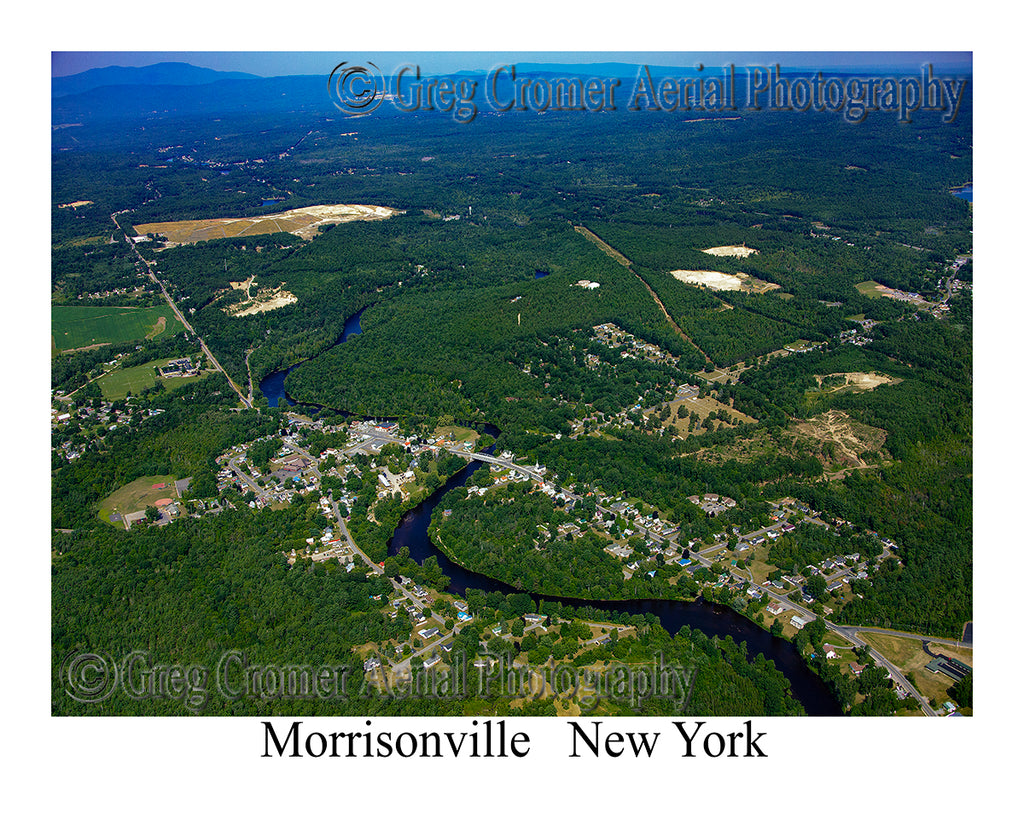 Aerial Photo of Morrisonville, New York