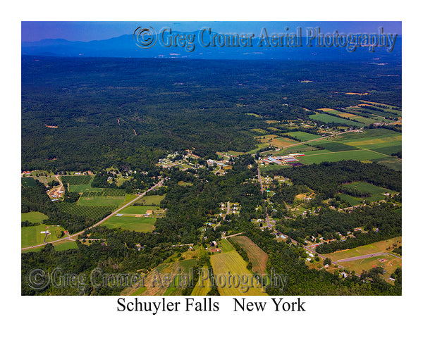 Aerial Photo of Schuyler Falls, New York