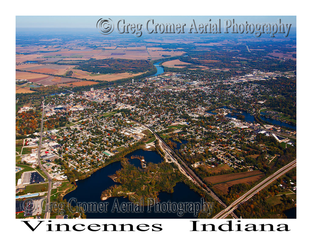 Aerial Photo of Vincennes, Indiana