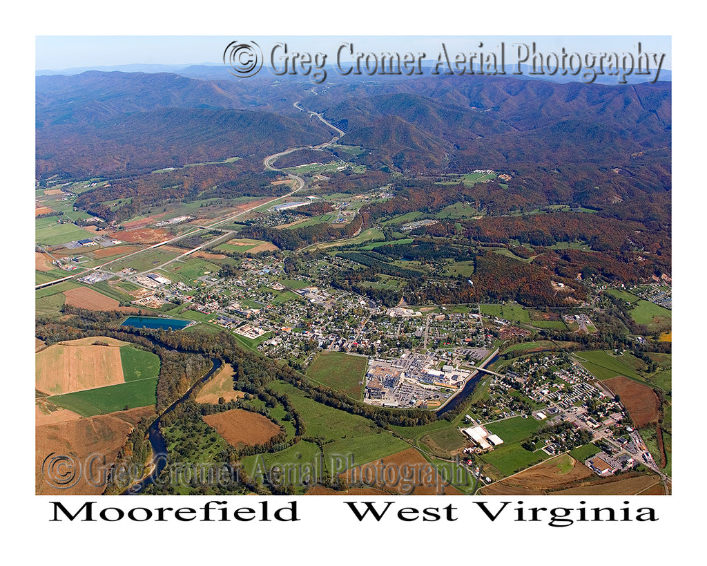 Aerial Photo of Moorefield, West Virginia