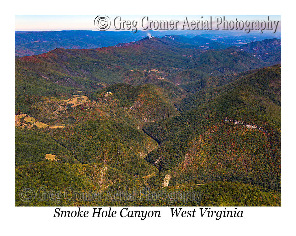 Aerial Photo of Smoke Hole Canyon, WV