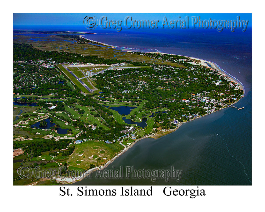 Aerial Photo of St. Simons Island, Georgia