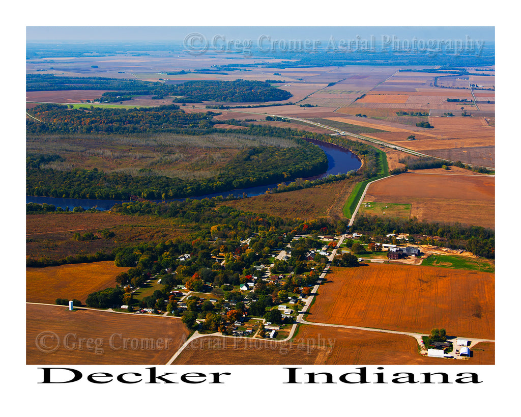 Aerial Photo of Decker, Indiana