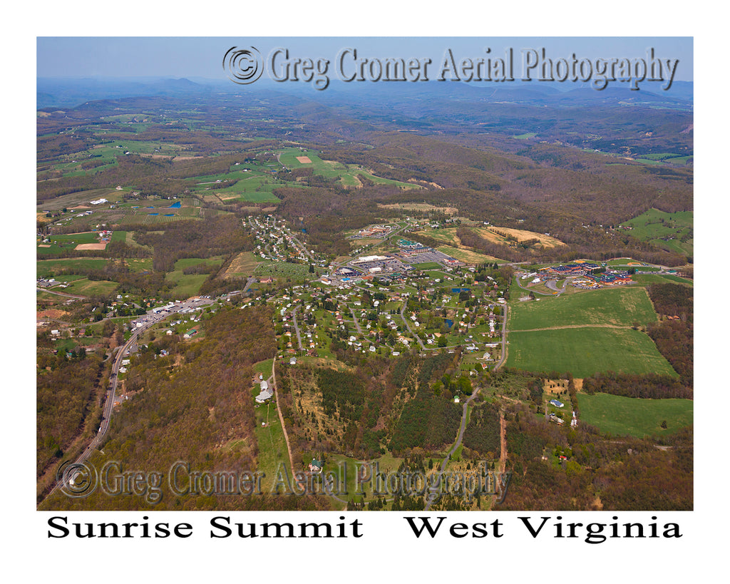 Aerial Photo of Sunrise Summit, West Virginia