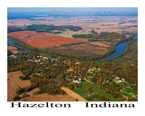Aerial Photo of Hazelton, Indiana