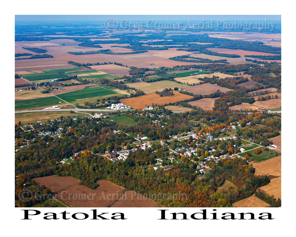 Aerial Photo of Patoka, Indiana