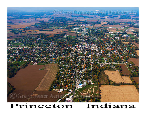 Aerial Photo of Princeton, Indiana