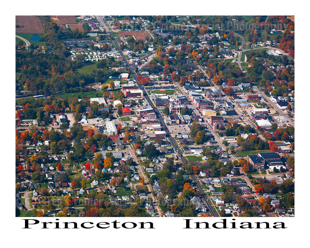 Aerial Photo of Princeton, Indiana