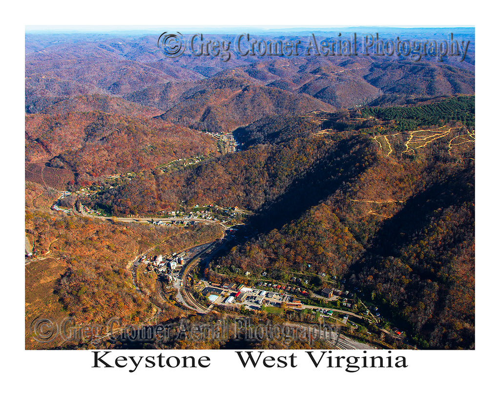 Aerial Photo of Keystone, West Virginia