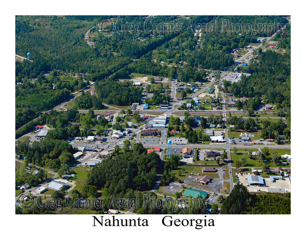 Aerial Photo of Nahunta, Georgia