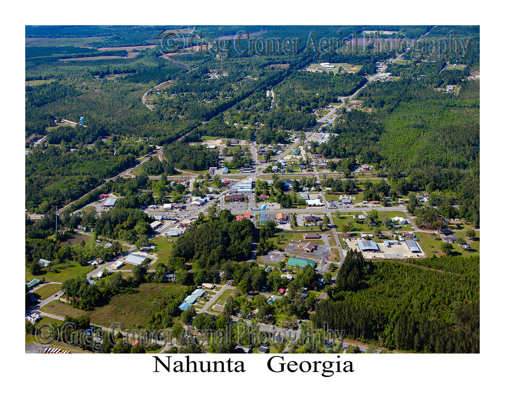 Aerial Photo of Nahunta, Georgia