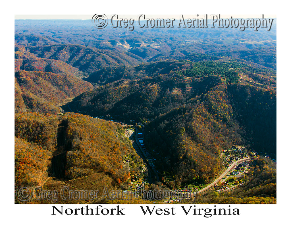 Aerial Photo of Northfork, West Virginia