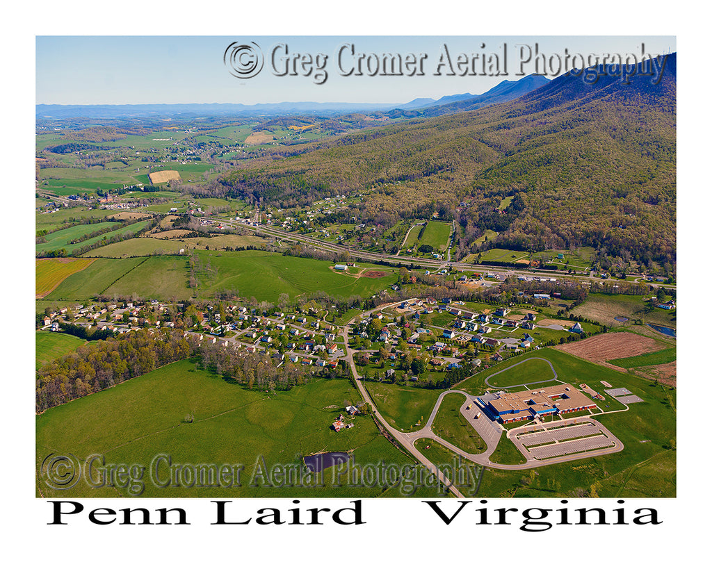 Aerial Photo of Penn Laird, Virginia
