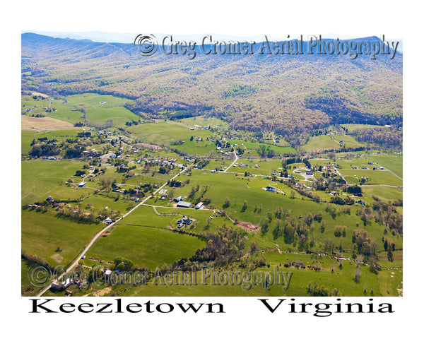 Aerial Photo of Keezletown, Virginia