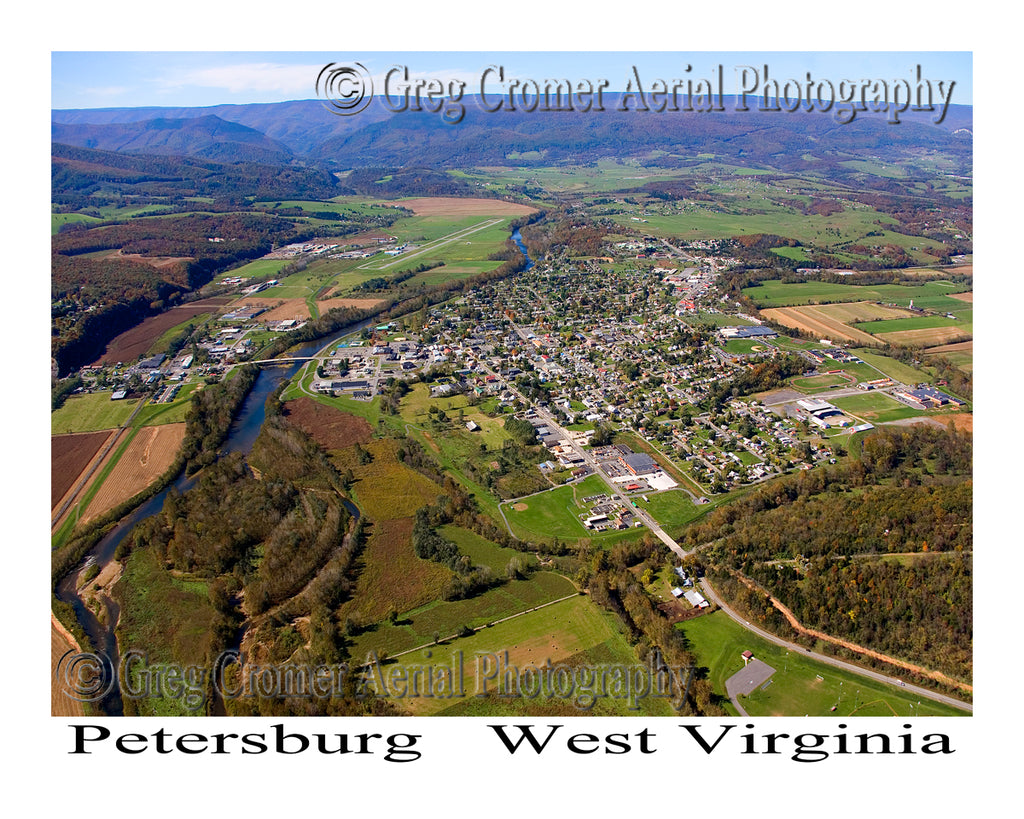 Aerial Photo of Petersburg, West Virginia