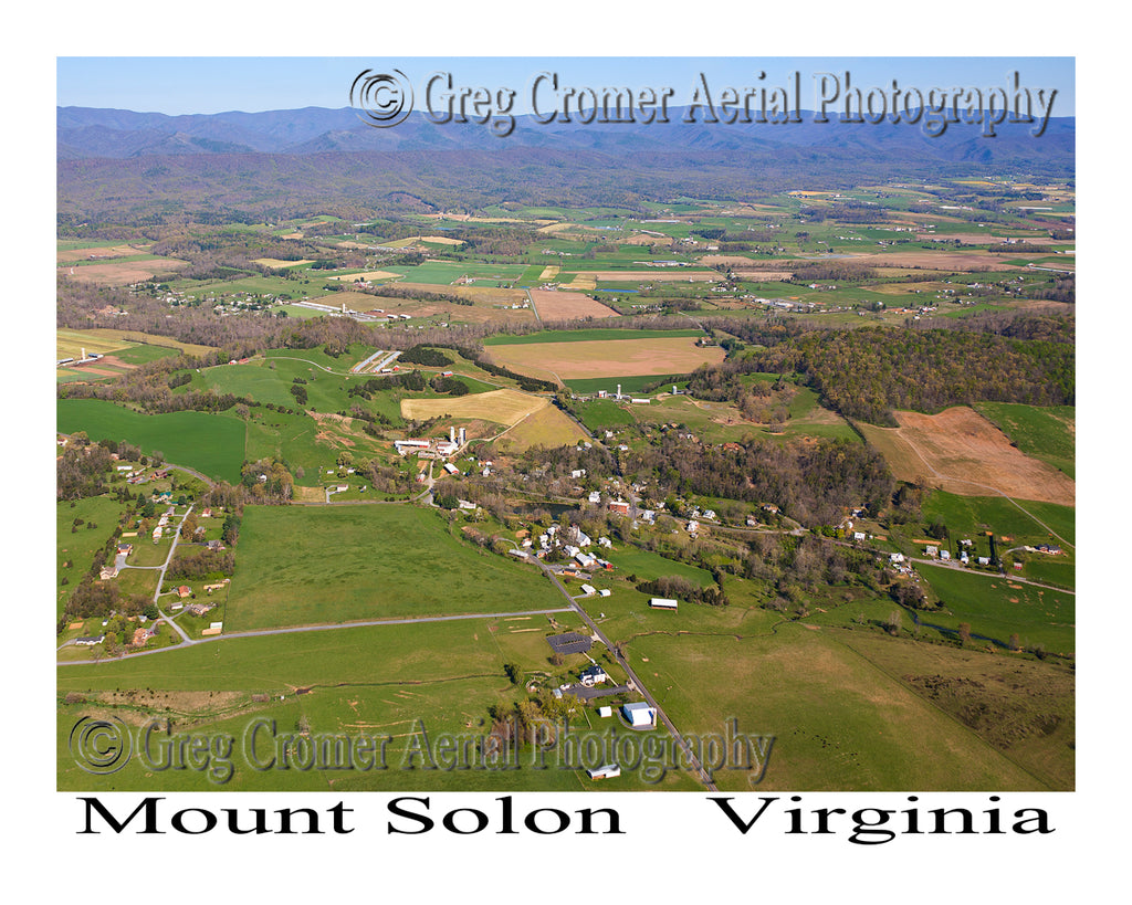 Aerial Photo of Mount Solon, Virginia