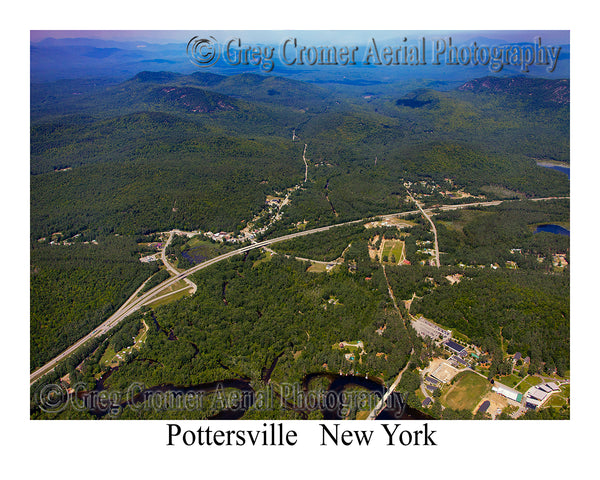 Aerial Photo of Pottersville, New York