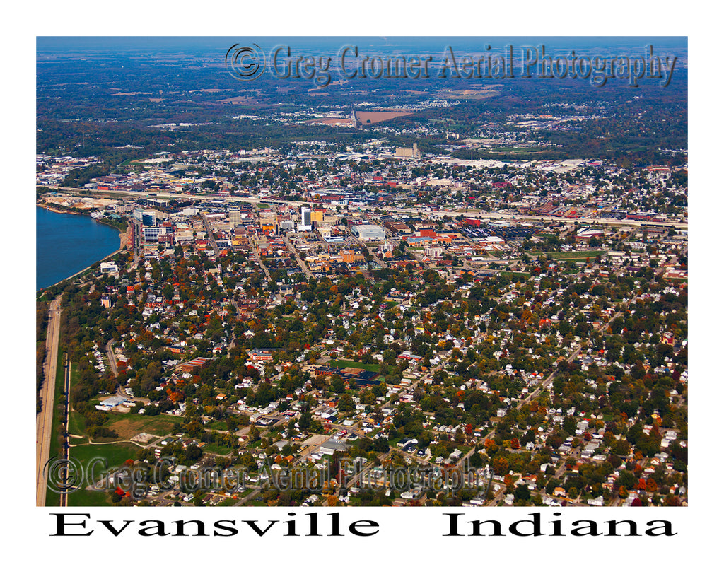 Aerial Photo of Evansville, Indiana