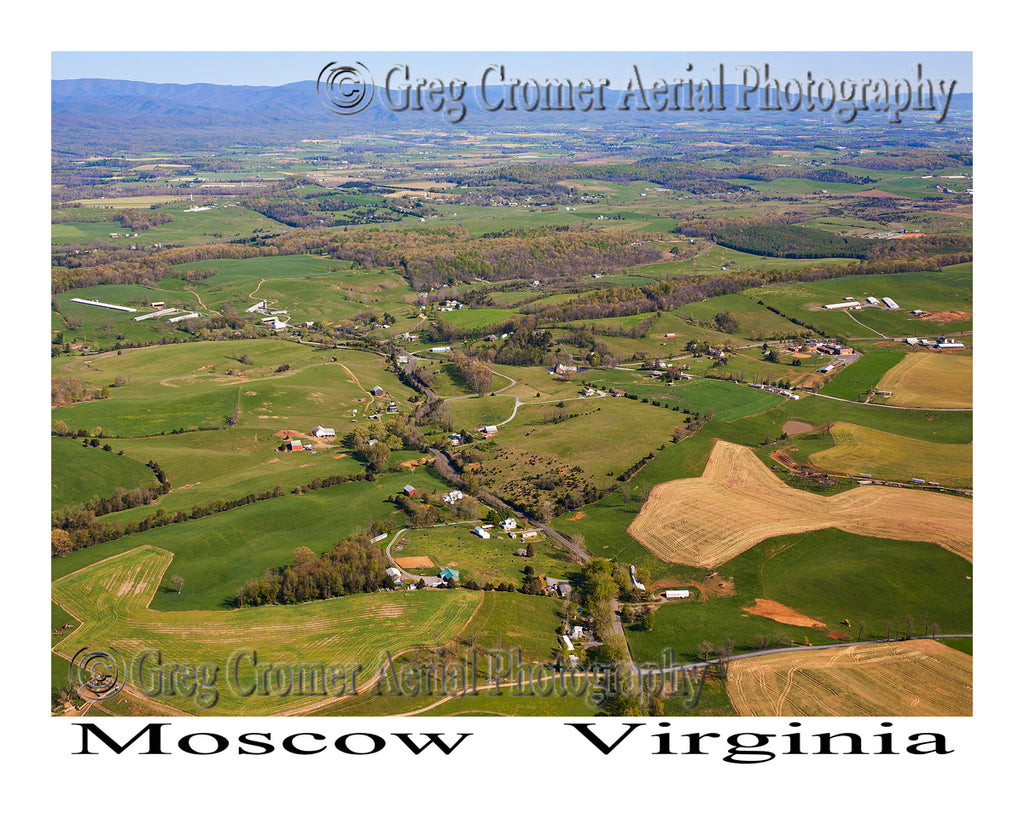 Aerial Photo of Moscow, Virginia