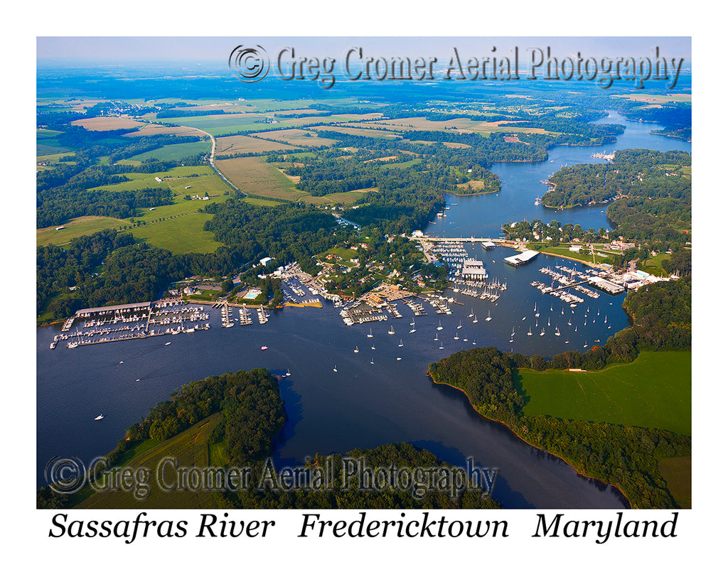 Aerial Photo of Sassafras River, Maryland