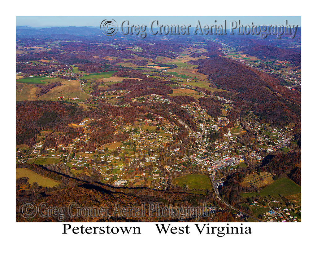 Aerial Photo of Peterstown, West Virginia