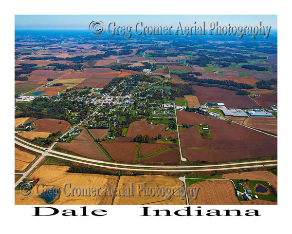 Aerial Photo of Dale, Indiana
