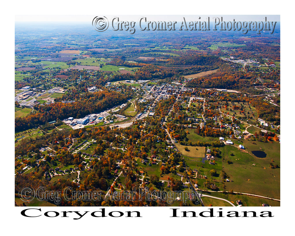 Aerial Photo of Corydon, Indiana