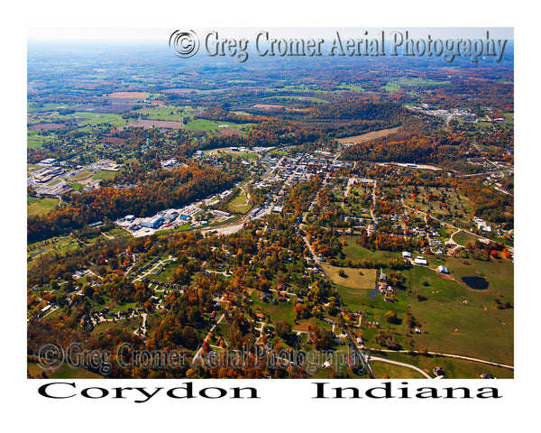 Aerial Photo of Corydon, Indiana