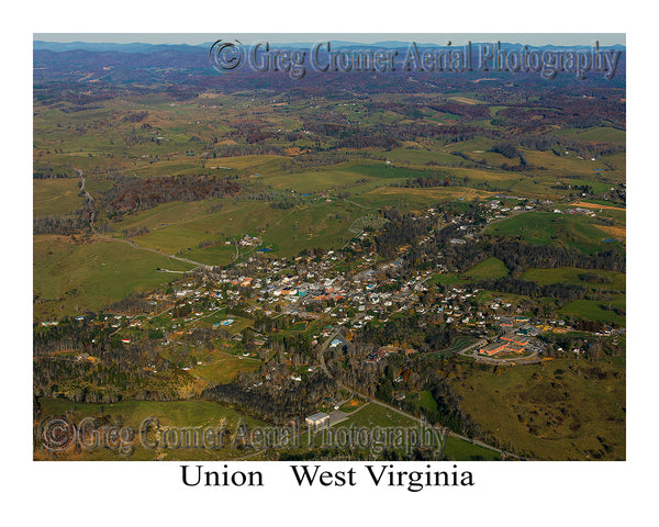 Aerial Photo of Union, West Virginia