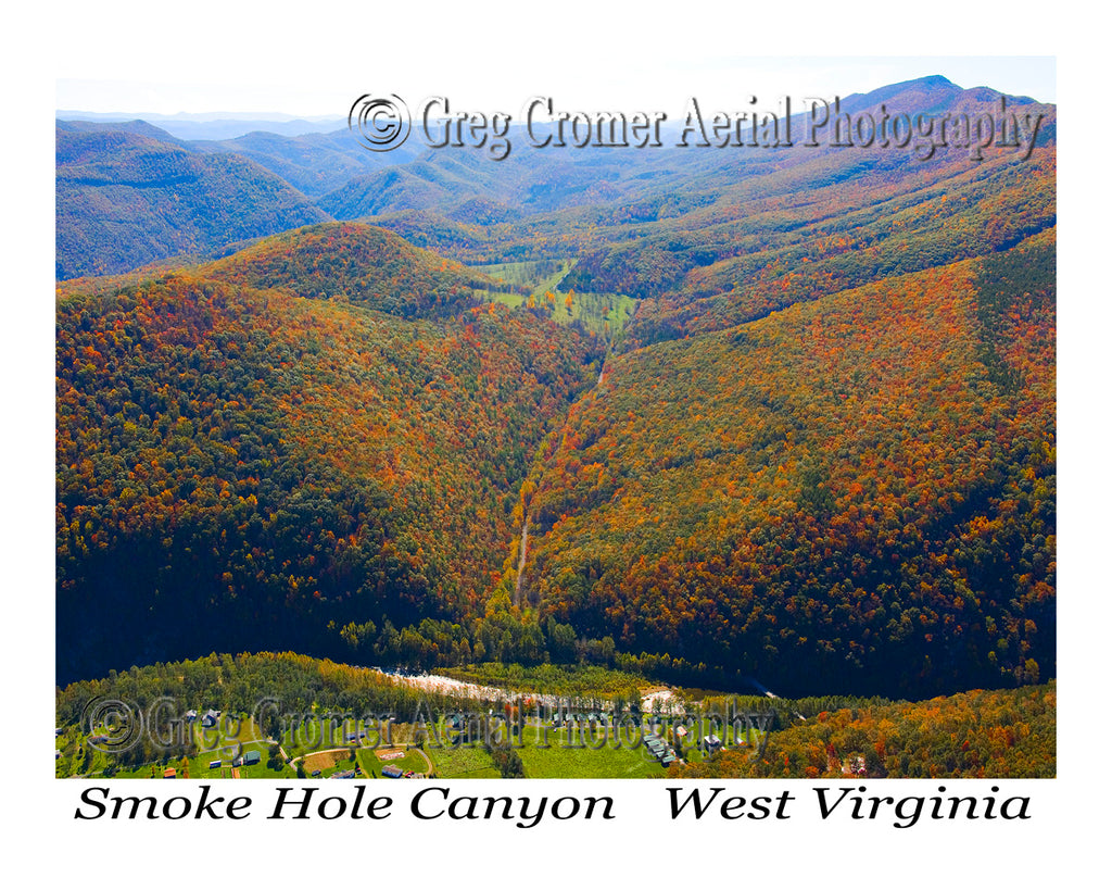 Aerial Photo of Smoke Hole Canyon, WV