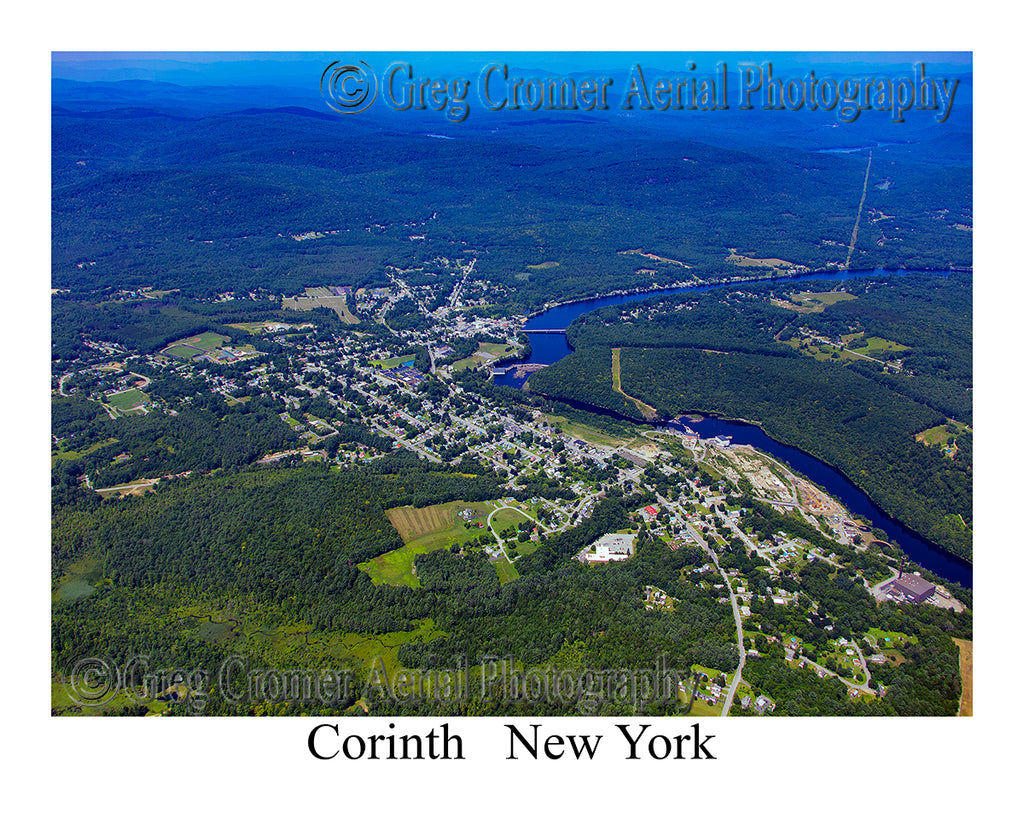 Aerial Photo of Corinth, New York